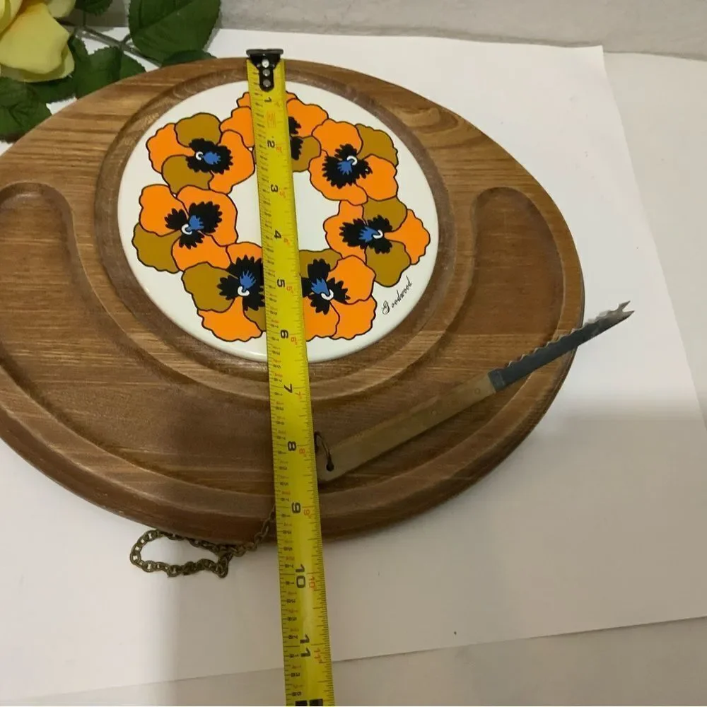 Vintage‎ Goodwood Cheese Cracker Charcuterie Plate with glass dome & knife